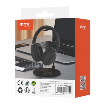 Casque Bluetooth Sans Fil TWS pliable - Noir