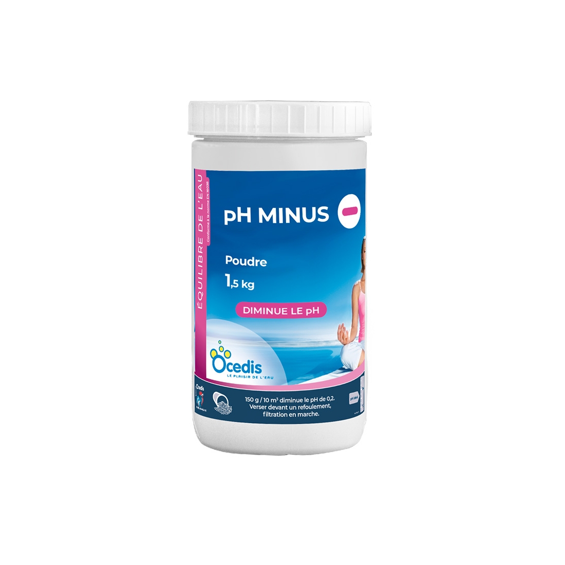 pH Minus poudre 1,5kg Ocedis