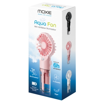 Ventilateur / brumisateur electrique 20ml - rose