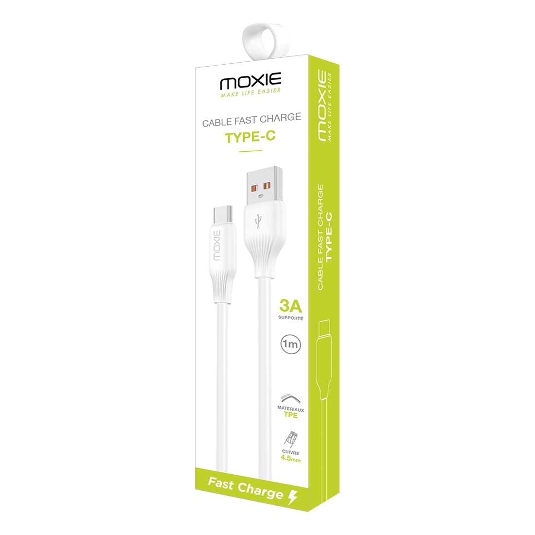 Cable de charge ultra resistant pour Smartphone - Type-C - 1 mètre