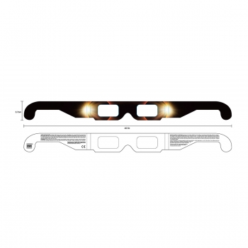 Paire de lunettes en carton pour eclipse 2026