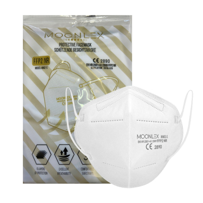 Masque FFP2 Moonlex blanc DLC 10/2028