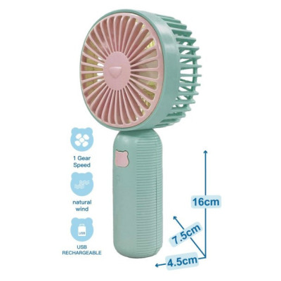 Mini ventilateur rechargeable YH0060 vert