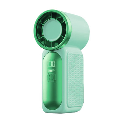 Mini Ventilateur rechargeable 1200 mah Pocket Fan à 6 vitesses - Vert
