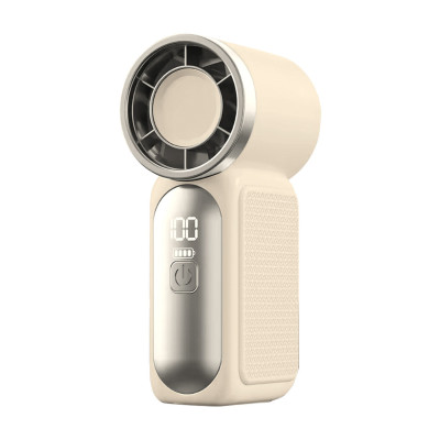 Mini Ventilateur rechargeable 1200 mah Pocket Fan à 6 vitesses - Blanc