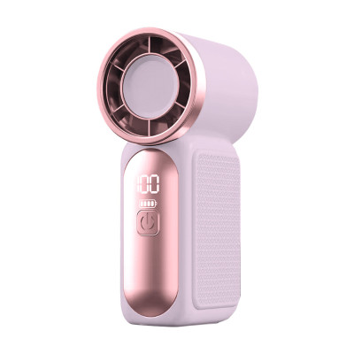 Mini Ventilateur rechargeable 1200 mah Pocket Fan à 6 vitesses - Violet