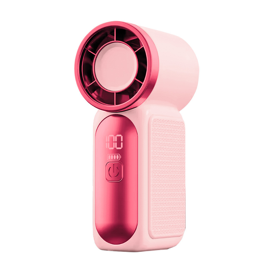 Mini Ventilateur rechargeable 1200 mah Pocket Fan à 6 vitesses - Rose