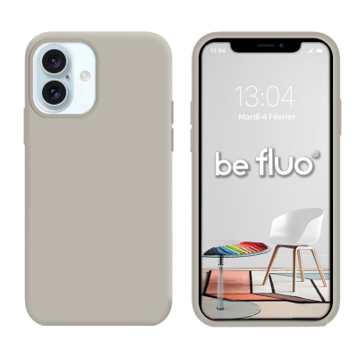 Coque Silicone Moxie BeFluo pour iphone 18 - Gris nardo
