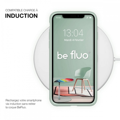 Coque Silicone Moxie BeFluo pour iPhone 18 Pro - Menthe