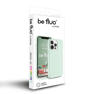 Coque Silicone Moxie BeFluo pour iPhone 18 Pro Max - Menthe