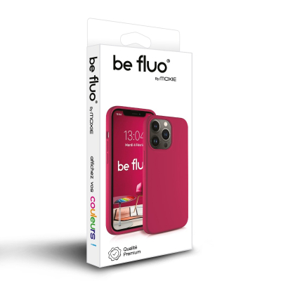 Coque Silicone Moxie BeFluo pour iPhone 18 Pro Max - Framboise