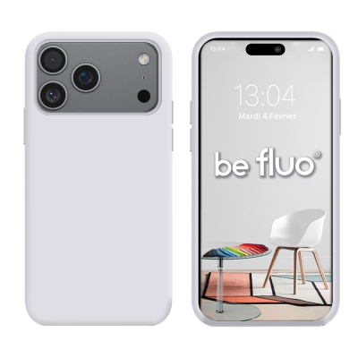 Coque Silicone Moxie BeFluo pour iPhone 18 Pro Max - Blanc