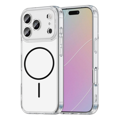 Coque renforcée transparente iPhone 18 Pro avec magsafe - Noir