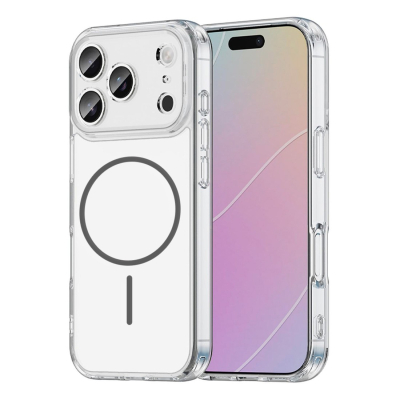 Coque renforcée transparente iPhone 18 Pro Max avec magsafe - Gris