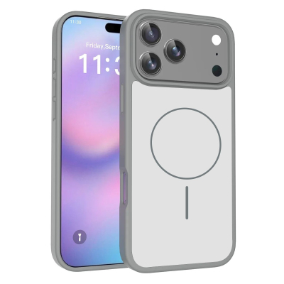 Coque renforcée de couleur iPhone 18 Pro avec magsafe couleur Gris