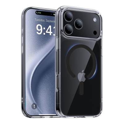 Coque Renforcée transparente iPhone 18 Pro Max avec magsafe Noir