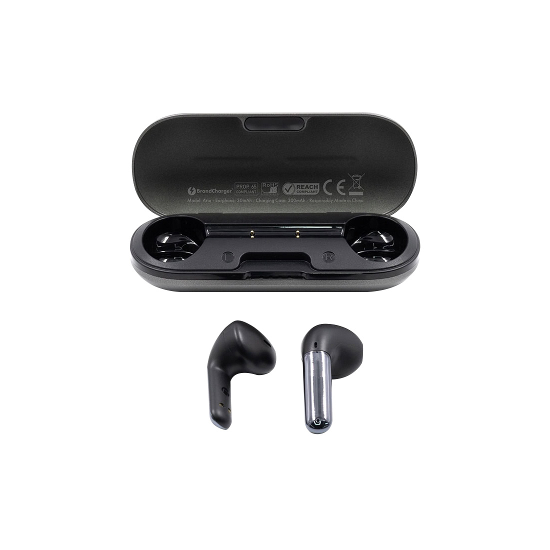 Oreillette bluetooth TWS premium avec boitier metal