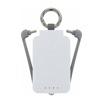 Powerbank porte-clés 2000 mAh - Blanc | VOG IMPORT