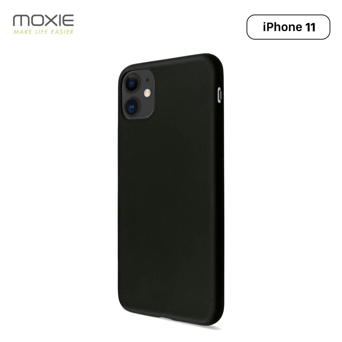 Coque SKINBLACK noire ultra fine en TPU pour iPhone