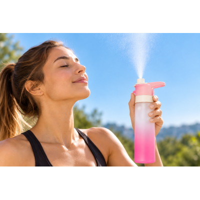 BOUTEILLE BRUMISATEUR 2 EN 1 700ml - 3 couleurs