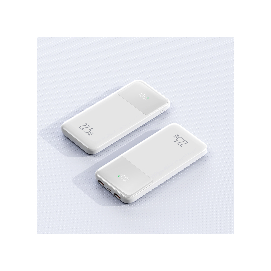 Powerbank 10000 mAh écran digital - Blanc | VOG IMPORT
