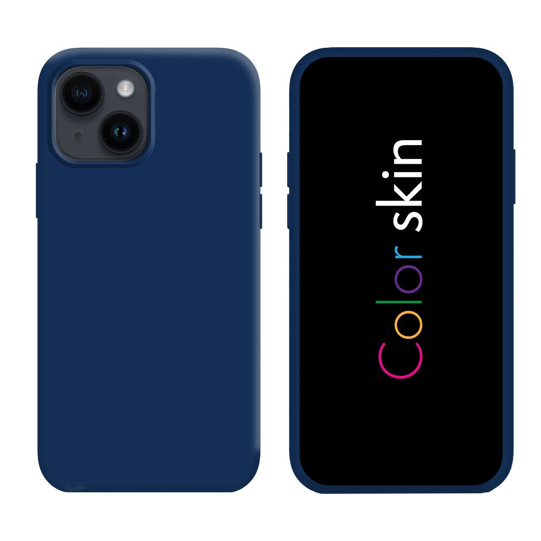 Coque Color Skin Bleu foncé pour iPhone | VOG IMPORT
