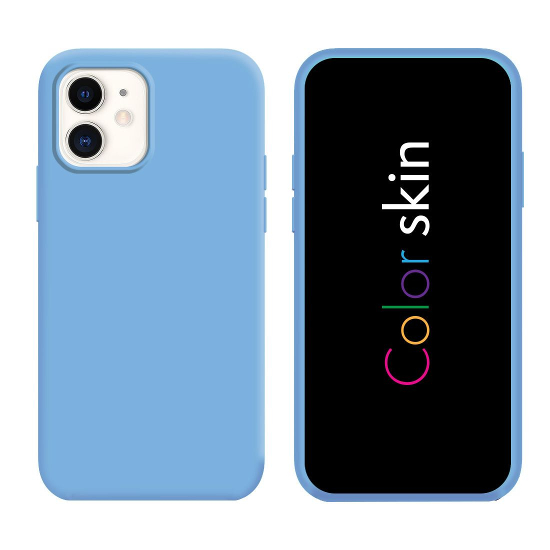 Coque Color Skin Bleu glacier pour iPhone | VOG IMPORT