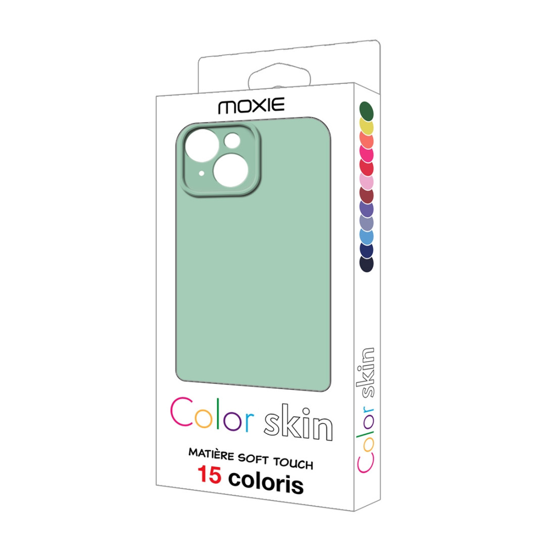 Coque premium Color Skin pour iphone 15  - Menthe