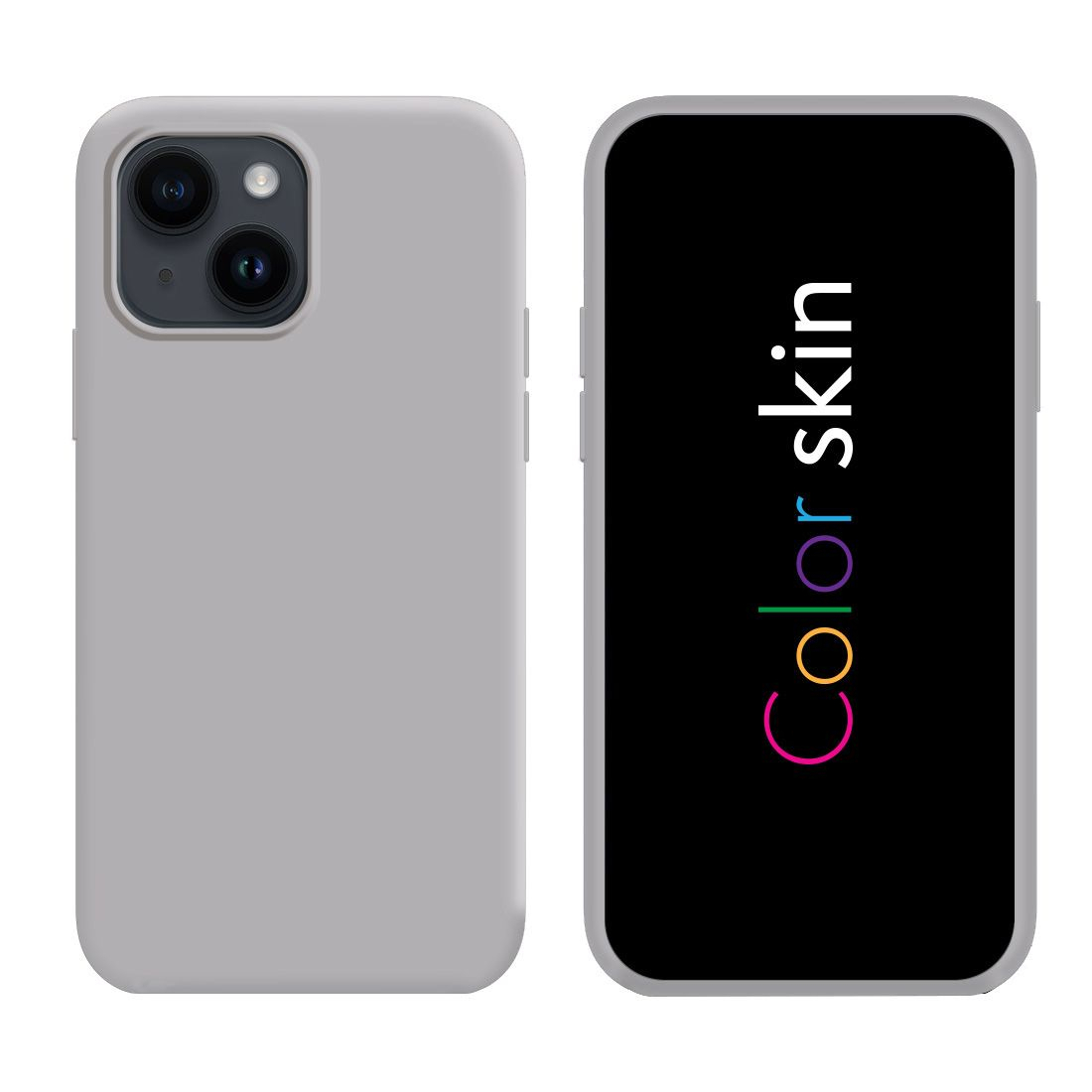 Coque Color Skin Gris pour iPhone | VOG IMPORT
