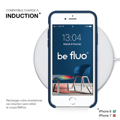 Moxie Coque iPhone 7/8/SE 2020 [BeFluo] Coque Silicone Fine et Légère pour iPhone 8, iPhone 7 et iPhone SE 2020, Intérieur Micro