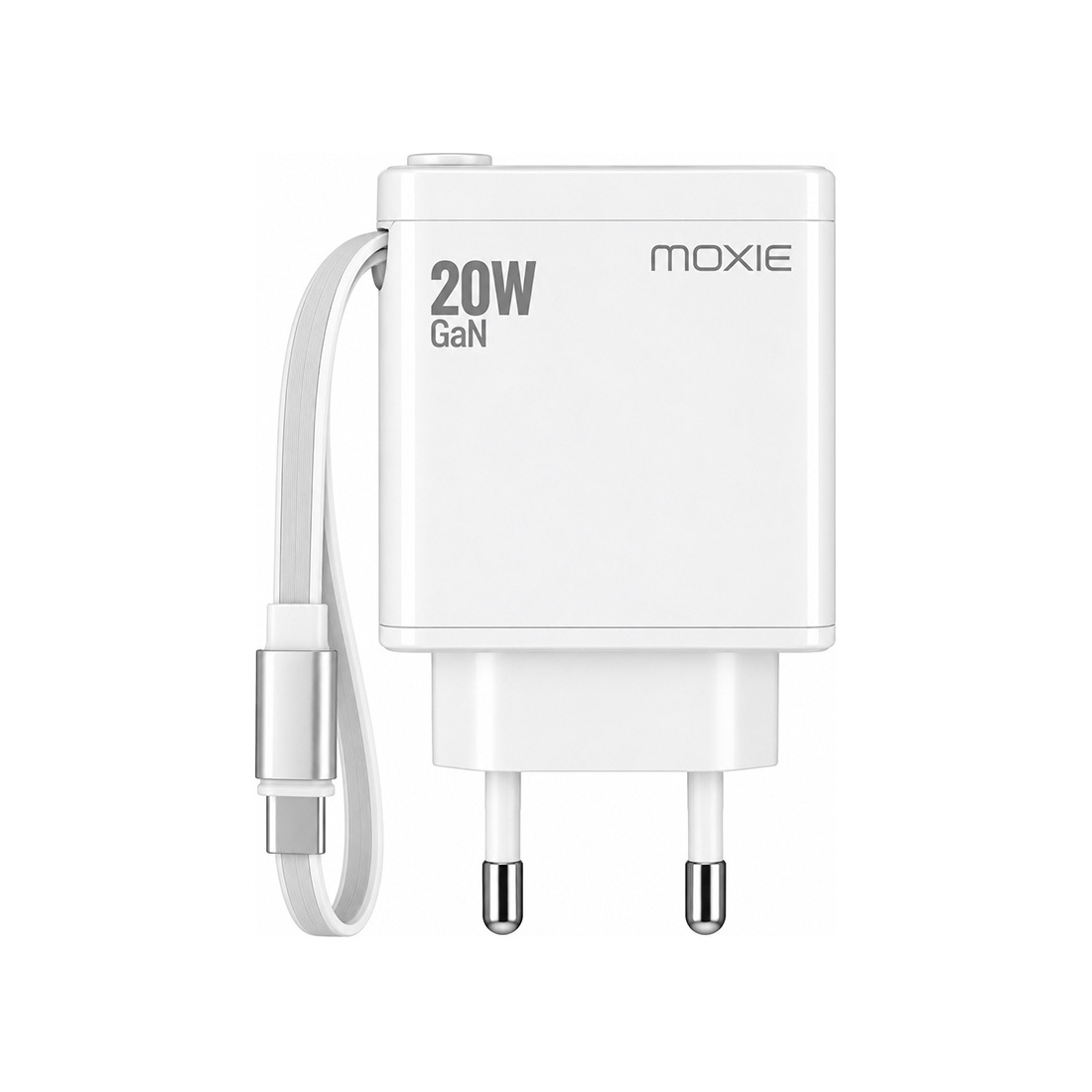 Chargeur secteur 20W câble USB-C rétractable | VOG IMPORT